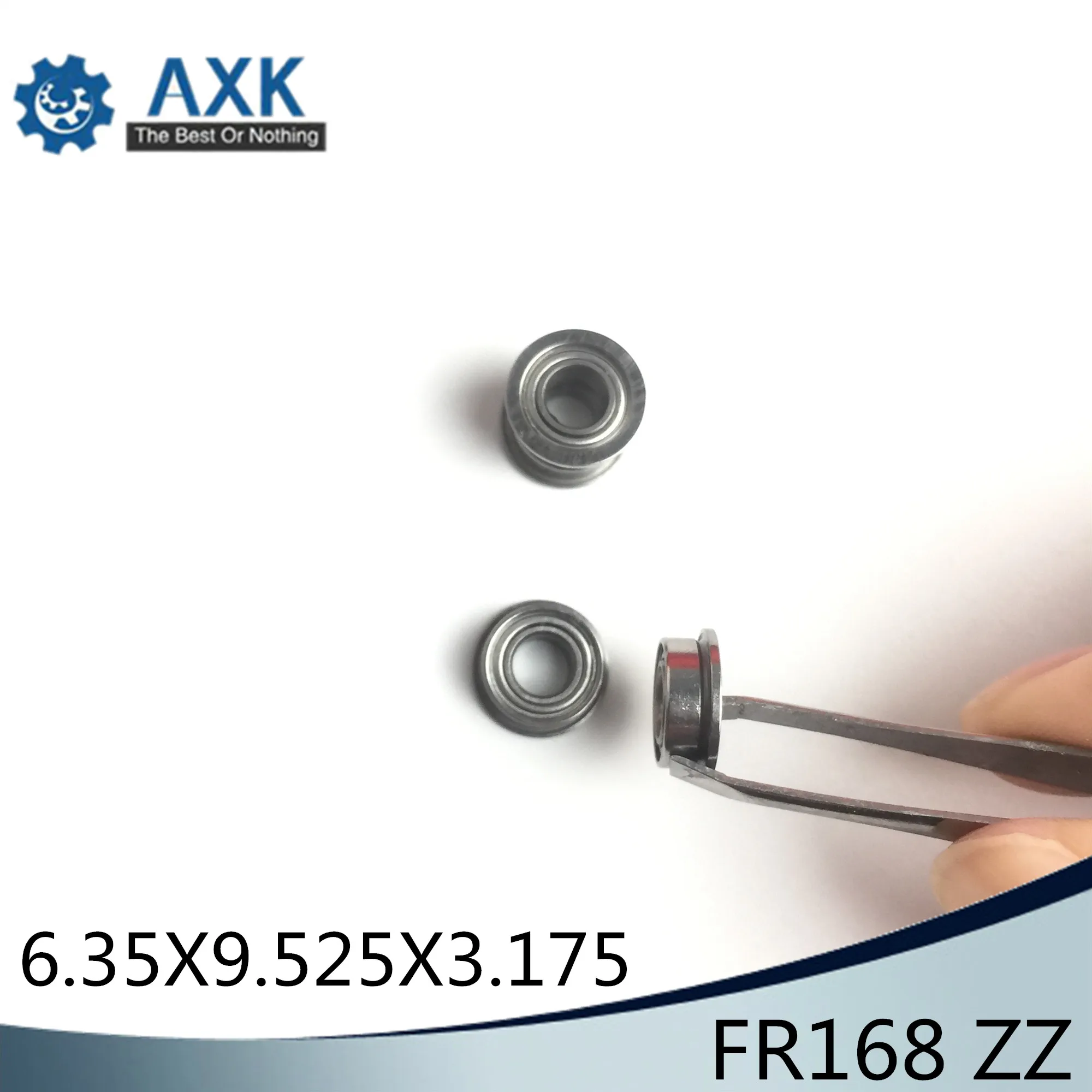 FR168ZZ Flange Bearing 6.35x9.525x3.175 mm ABEC-1 10 PCS Inch Flanged FR168 Z ZZ Ball Bearings