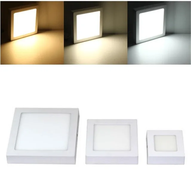 

9W 15W 25W Square LED Panel Light Surface Mounted LED Ceiling Down Light indoor Lighting Lamp 85-265V