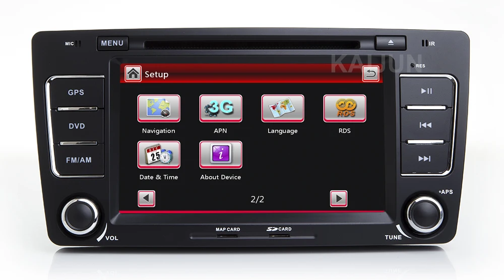 Excellent Car Multimedia player GPS Autoradio 2 Din 7 Inch For SKODA Octavia 2009-2013 Bluetooth IPOD FM Radio RDS WIFI DVR SD 5