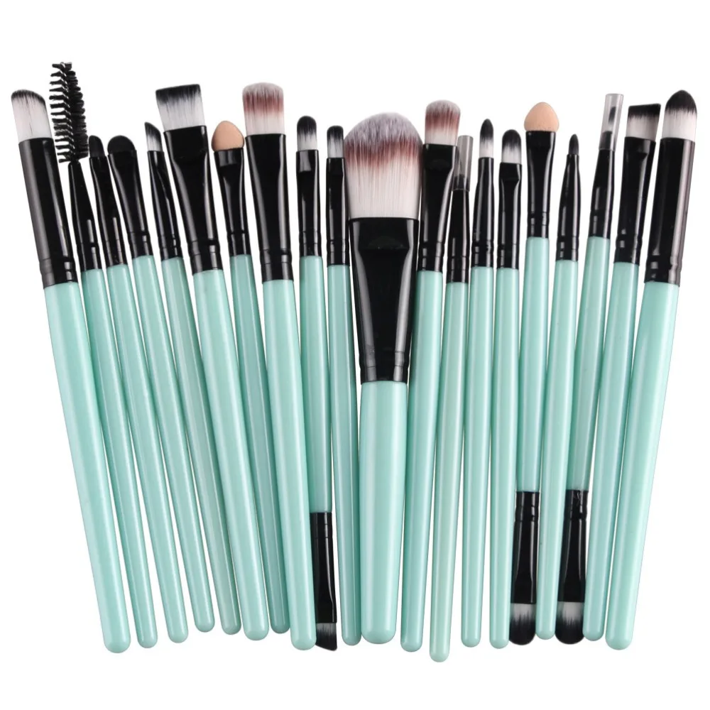 20 pcs Makeup brushes sets Pro hair eyebrow foundation brush pen