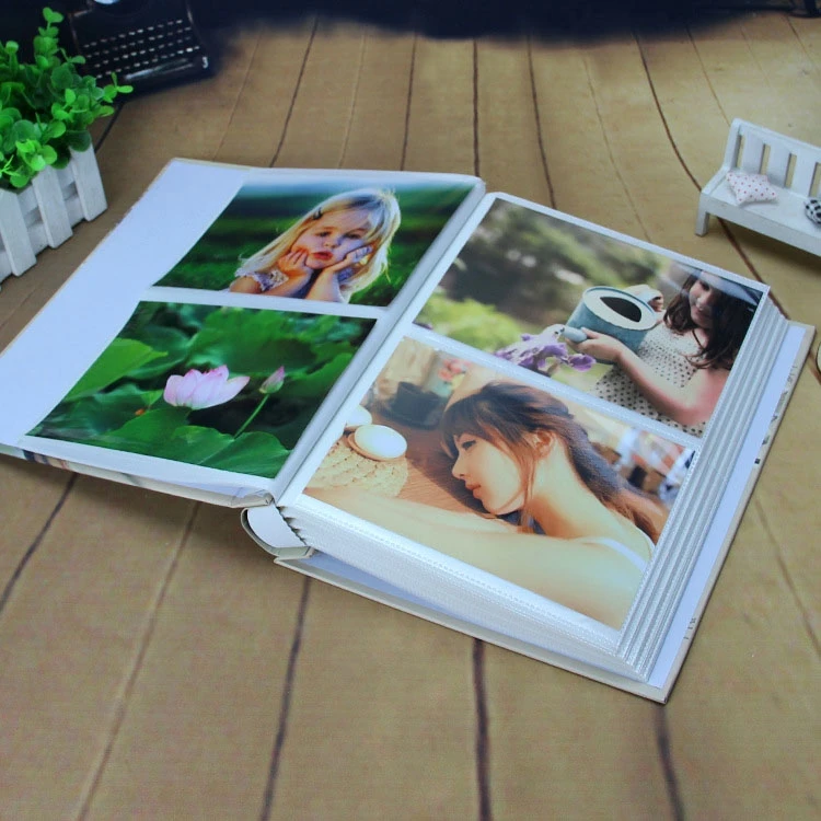 6 дюймов 200 Карманный фотоальбом с мишкой Тедди, альбом для скрапбукинга Interleaf, с бумажной обложкой, детский подарочный альбом для украшения дома, альбомы