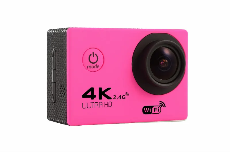 Tekcam F60R 4k wifi Удаленная Экшн-камера 1080p HD 16MP GO PRO стильная камера на шлем 30 метров Водонепроницаемая Спортивная DV камера - Цвет: pink