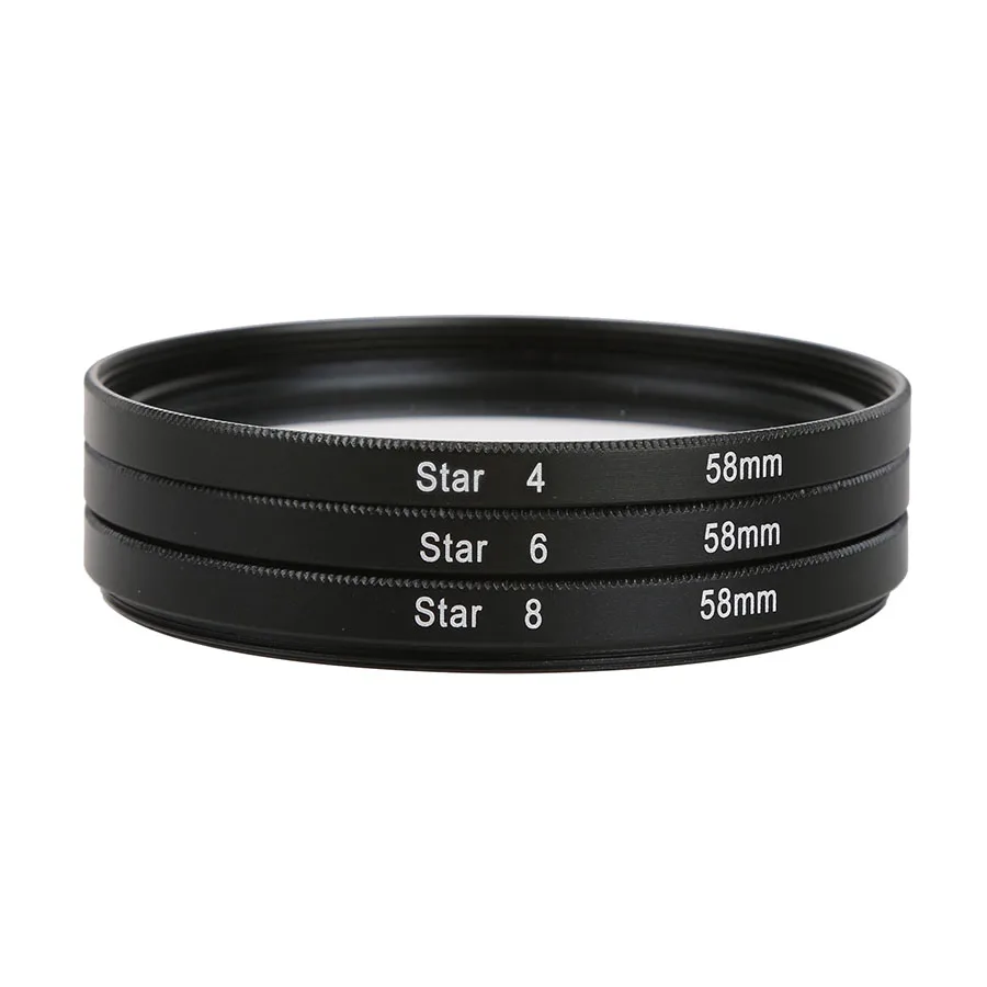 4 6 8 точечный Звездный фильтр для объектива камеры Звездный светильник для Canon Nikon sony Pentax Olympus Panasonic Fujifilm Tamron Sigma объектив