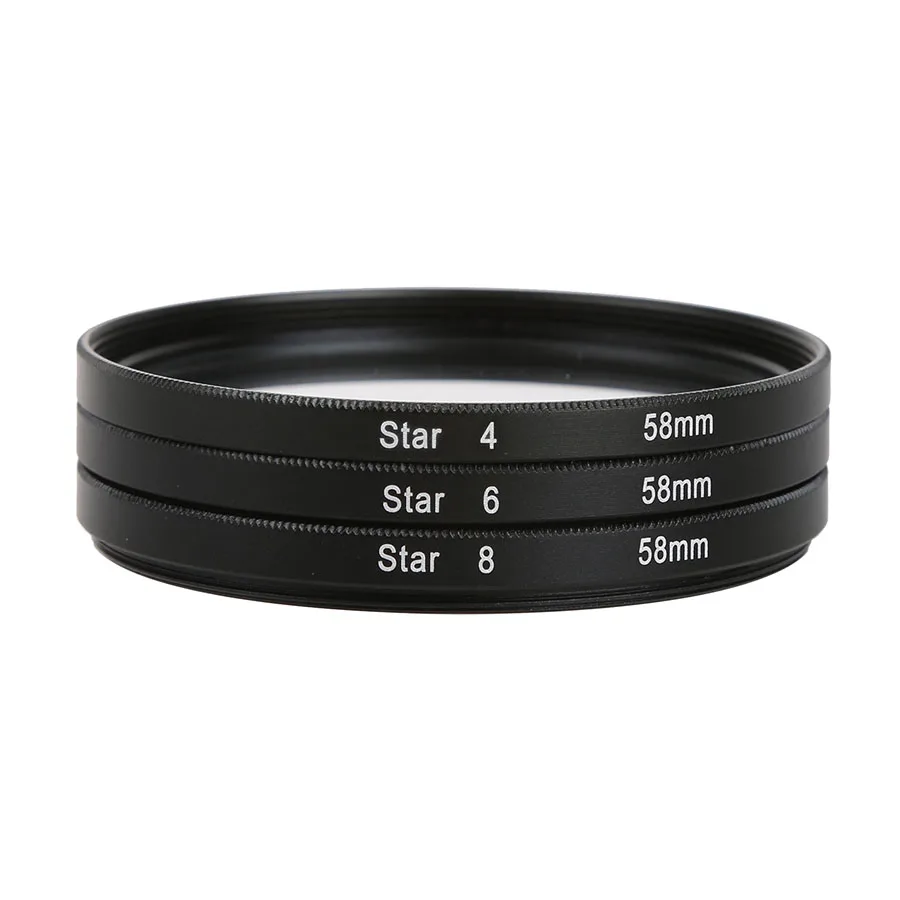 D DOLITY Camera Lens Star Filter 58mm 6-Point for Canon Nikon Sony Olympus Panasonic Sigma Fujifilm Special Effect D DOLITY Camera Lens Star Filter 58mm 6-Point for Canon Nikon Sony Olympus Panasonic Sigma Fujifilm Special Effect
