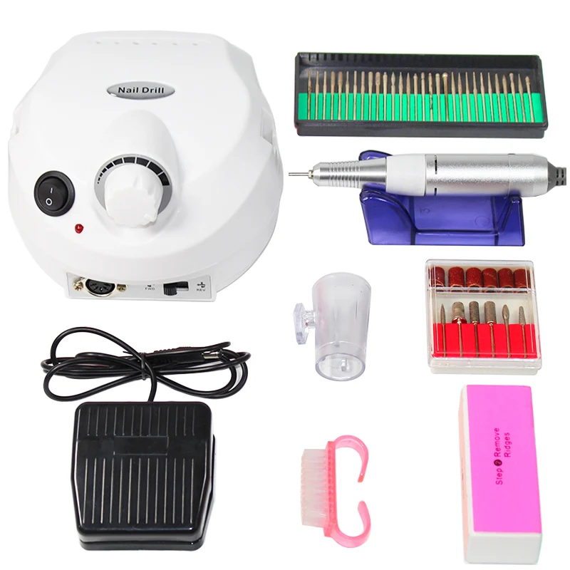 

Electric Nail Drill Machine 30000 RPM Electric Manicure Machine Drills Accessory Pedicure Kit Nail Drill File Bit Nail Tools