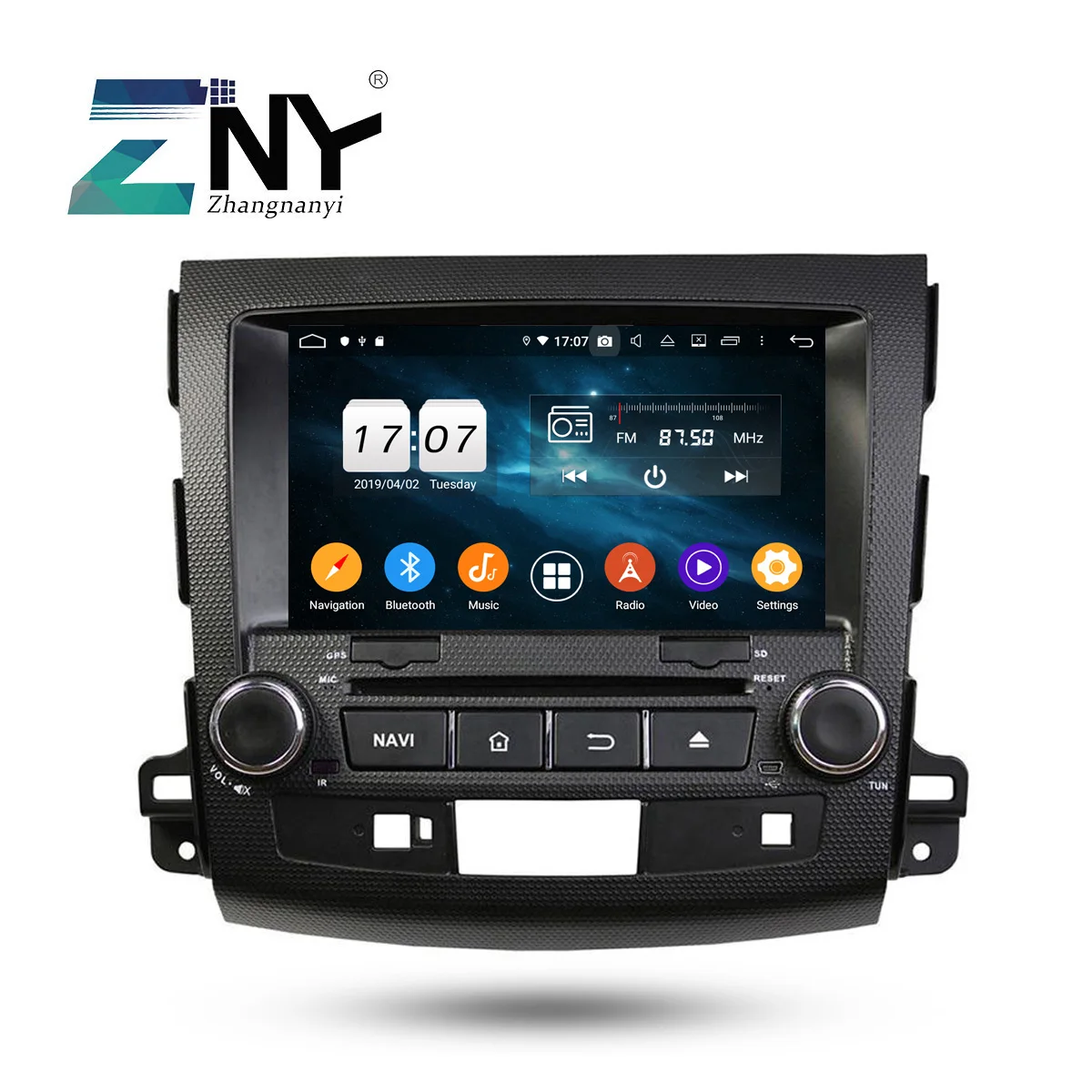 Cheap 8" IPS Android 9.0 Car DVD For Mitsubishi Outlander Peugeot 4007 Citroen C-Crosser 2007+ Radio DSP GPS Navigation Backup Camera 1