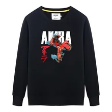 Anime AKIRA Druck Herren Sweatshirt Pullover Hoodies Männer Frauen Mode Baumwolle Oansatz langhülse Trainingsanzüge