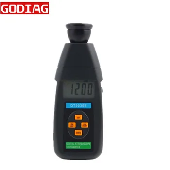

High Precision DT2239B Non-Contact Digital LCD Flashed Stroboscope 19999RPM Stroboscope Tachometer Tester