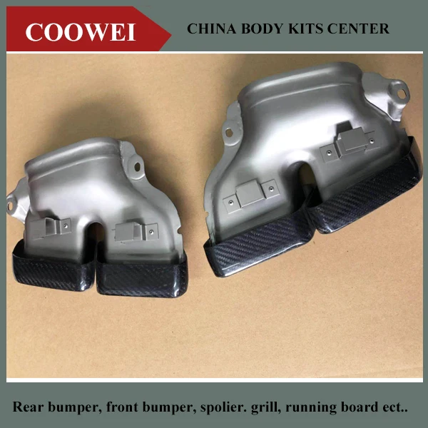 

Carbon Fiber + 304 Stainless Steel Exhaust Muffler/Tips Pipe For Mercedes W222 W212 W205 R231 W218 Benz S65 S63 E63