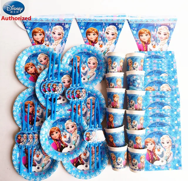 68pcs Authorized Disney Frozen Elsa Anna Princess Happy Birthday