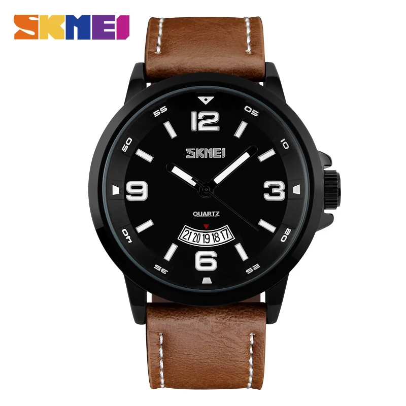 Prix pour Skmei mode casual quartz montres hommes bracelet en cuir calendrier complet montre 50 m résistant à l'eau de luxe montres 9115 Prix pour Skmei mode casual quartz montres hommes bracelet en cuir calendrier complet montre 50 m résistant à l'eau de luxe montres 9115