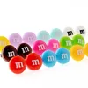 Free Shipping 4pcs( 2pairs ) Candy Letter M Resin Earring Post Cute Sweet Gift 14mm b0022 1