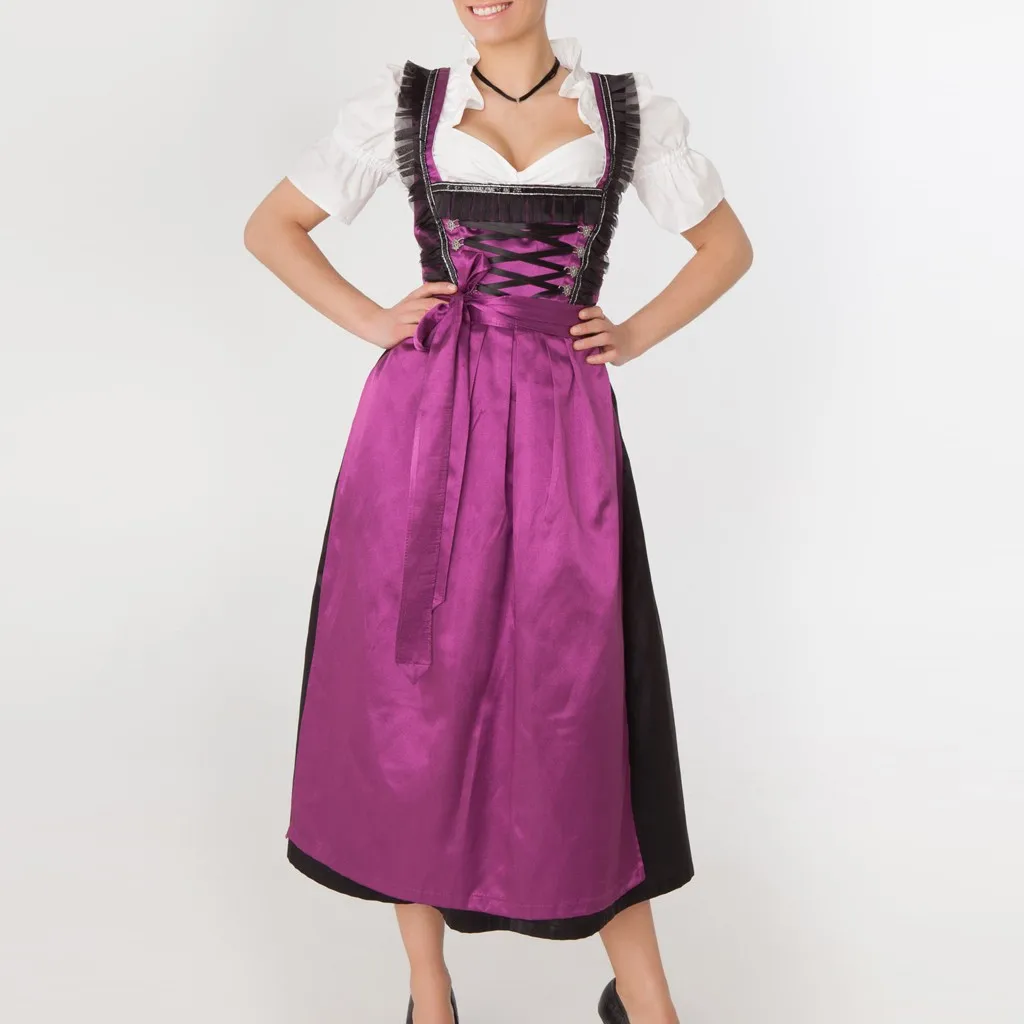 

Dress Women's 2 Pieces Dirndl Dress Bavarian Beer Festival Cosplay Suit For Costumes Party Club Game Dresses Feminino 2019 New