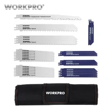 WORKPRO 32PC Saw Blades for Wood Metal Cutting Saw Blades Reciprocating Saw Blade Set Power Tool Accessories 5pcs set t119bo 82mm high carbon steel reciprocating jig saw fast cutting saw blade for wood board plastic cutting