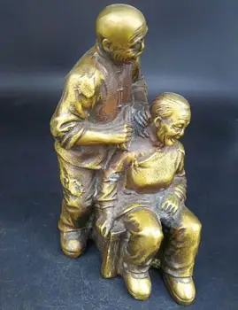 

China exquisite old copper ornaments business Cai Wang said of a couple