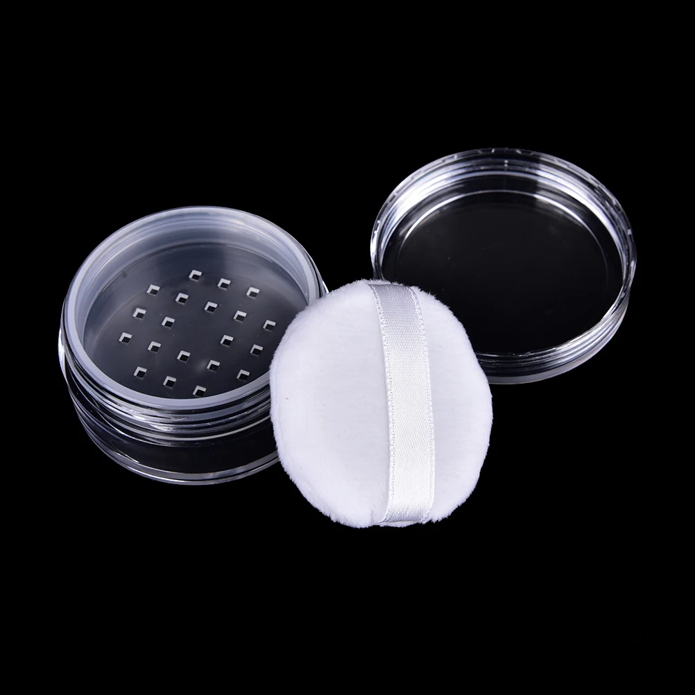 

3pcs/set Powder Box Cosmetic Container Travel Wholesale 2ml Empty Refillable Cosmetic Jar Pot Loose Face Powder Sifter Case