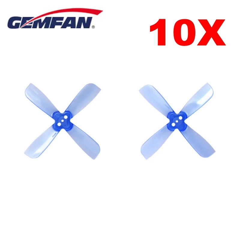 

10 Pairs Gemfan 2035 2X3.5X4 4 Blade Propeller Prop 1.5mm Mounting Hole CW CCW Blue for FPV RC Racing Drone Quadcopter Accs