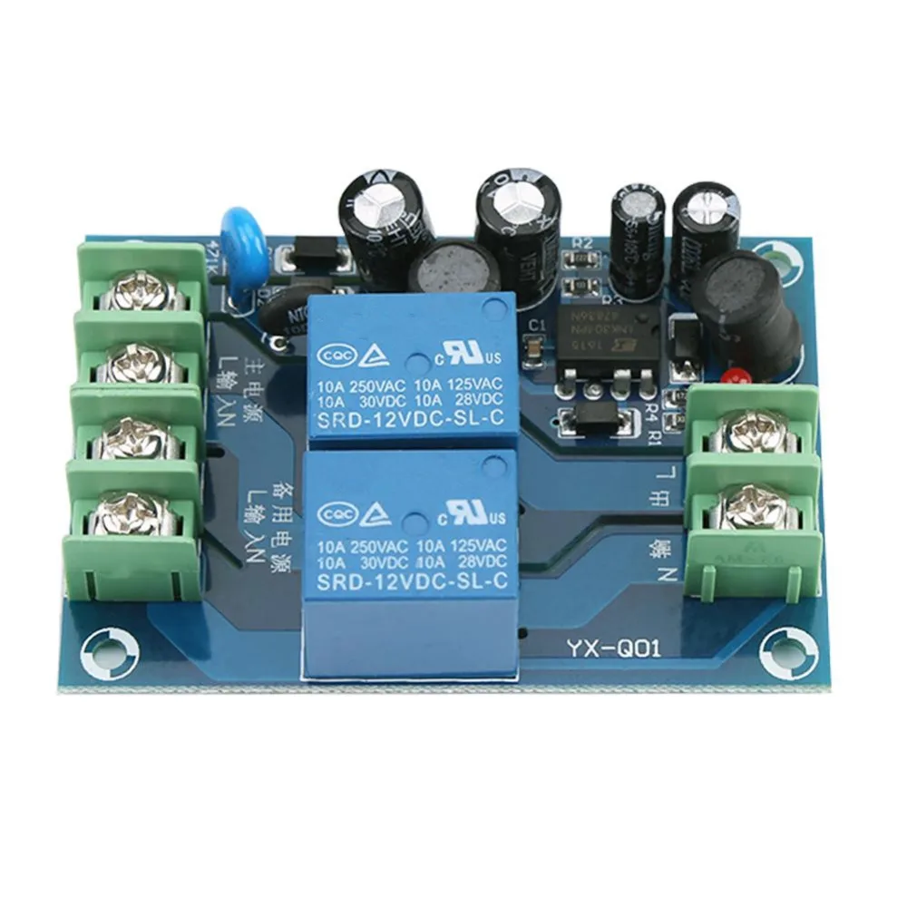 

WALFRONT AC 85-240V 110V 220V 230V 10A Dual Power Supply Automatic Switching Controller Module AC Power Supply Switch