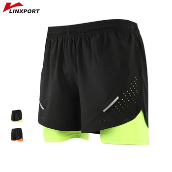 Men's 2 in 1 Running Shorts Men Sport Shorts Quick Drying Fitness Gym Training Exercise Jogging Cycling Shorts with Longer Liner 1