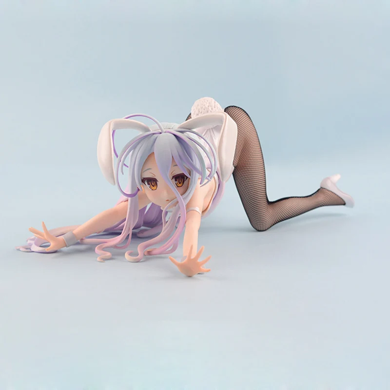 

No Game No Life Shiro Action Figure 1/4 scale painted figure Bunny Ver. Shiro PVC figure Toy Brinquedos Anime