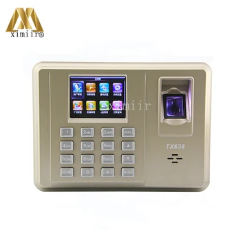 

TX638 Fingerprint Time Attendance ZK 3 Inch Color Screen Fingerprint RecognitionWith WIFI Time And Attendance System Time Clock