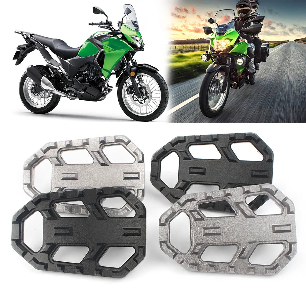 Для Kawasaki VERSYS-X300-& VERSYS 650 VERSYS 1000 CNC алюминиевые широкие подножки для ног 2 шт