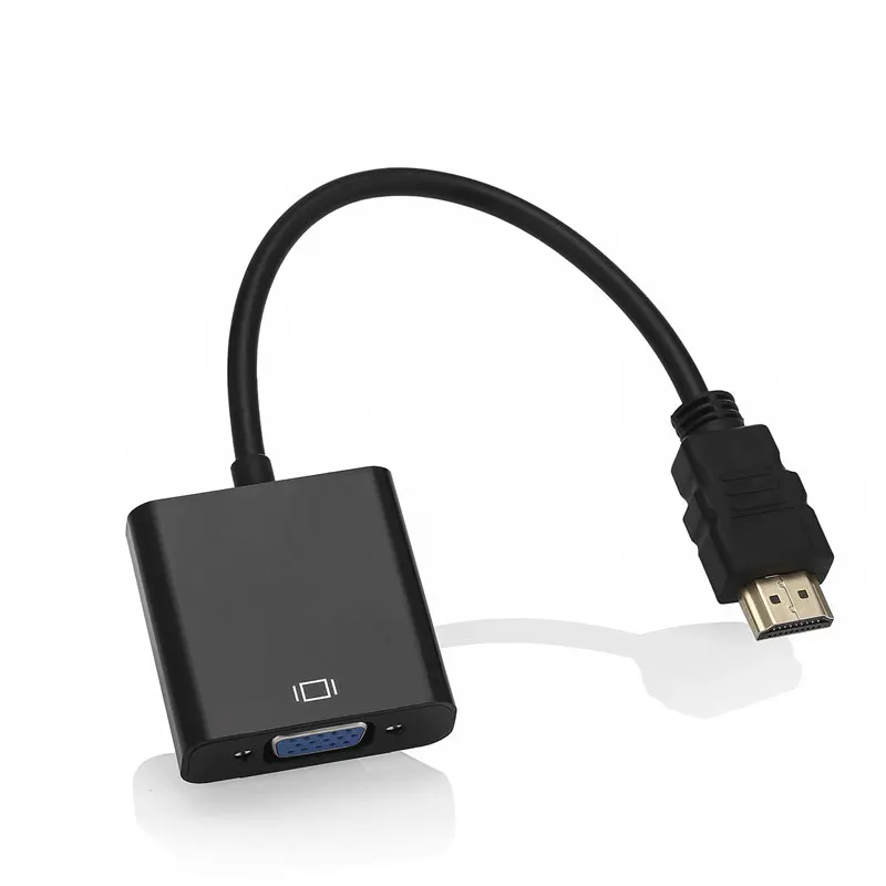 Высокое качество HDMI в VGA адаптер мужской в Famale конвертер адаптер 1080P цифро-аналоговый видео аудио для ПК ноутбук планшет