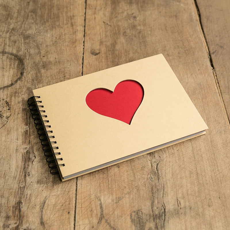 Wire Binding Love Album Diy Sticky Stamp Ticket Collection Gift Girlfriend Bf Teacher Story Photo Wedding Albums | Дом и сад