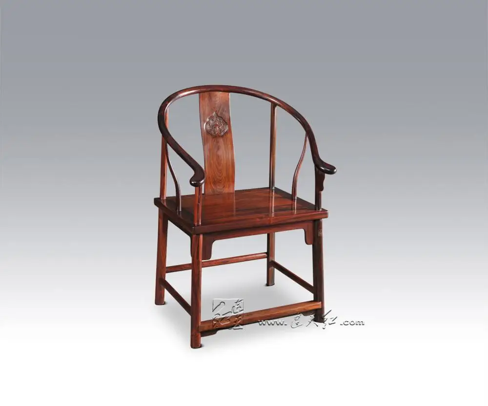 Китайская ретро ностальгия мебель Cloud облако зерно кресло с круглой спинкой бурма палисандр гостиная Досуг круговой стул sedia - Цвет: Burma Rosewood Chair