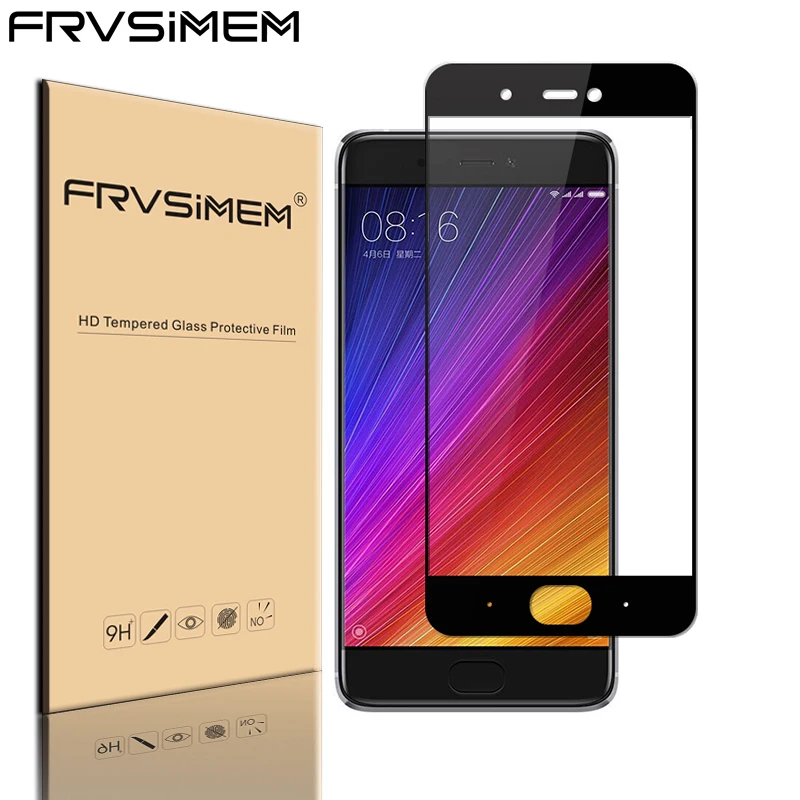 

FRVSIMEM For Xiaomi 4 4C 5 5S Plus 5C Full Cover Tempered Glass for Mi4 Mi4C Mi5 Screen Protectors Glasses Film