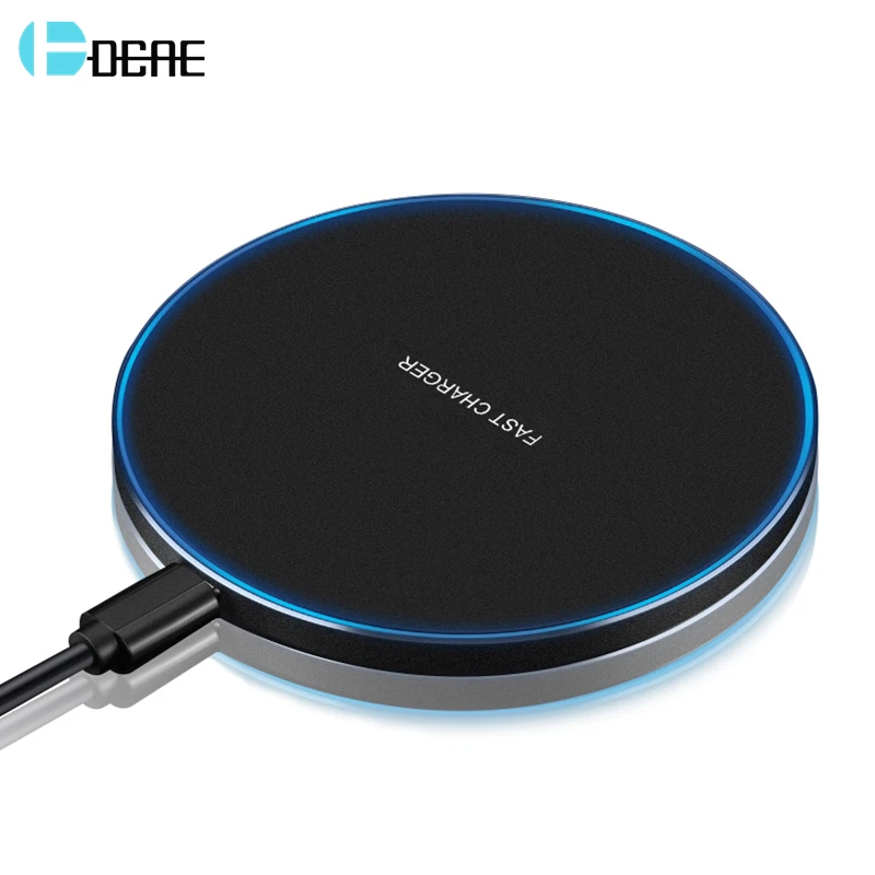 

DCAE Quick 15W Wireless Charger For Samsung S10 S9 Note 9 8 iPhone X XR XS 8 Huawei P30 Pro Xiaomi Mi 9 10W Qi Fast Charging Pad