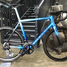 Colnago художественный декор синий черный глянцевый велосипед Дорожный полный велосипед распродажа COLNAGO седло