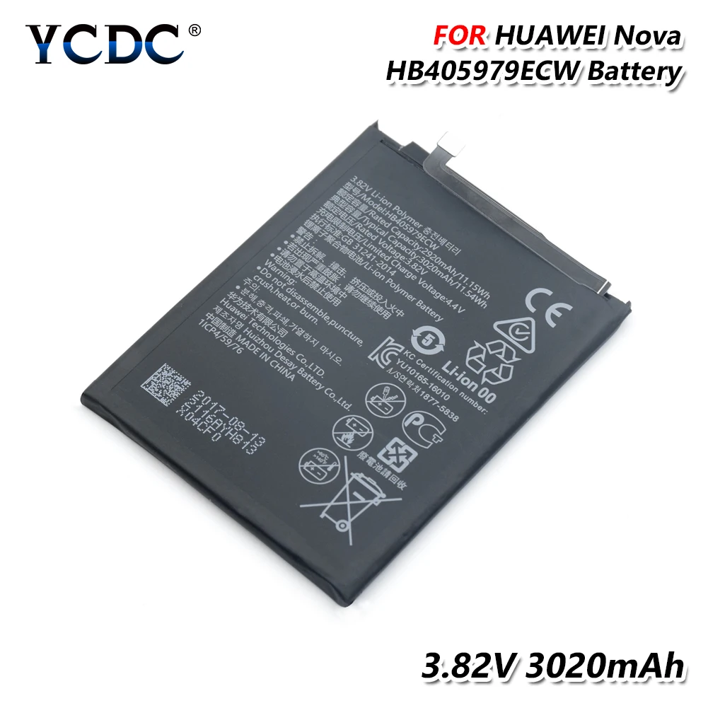 

Rechargeable Lithium HB405979ECW Battery For Huawei Nova Honor 6A 6C P9 Lite Mini Y5 2017 li-ion Li-Po Lithium phone battery