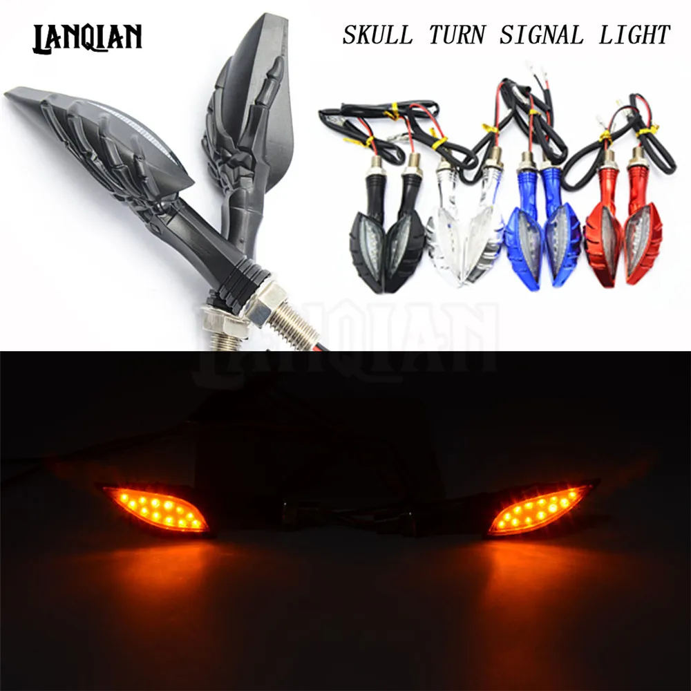 

For yamaha cb650f honda cb400 cb600 cb190r cb1000r Universal Motorcycle 12V Turn Signal Indicators Light Amber Blinker Light led