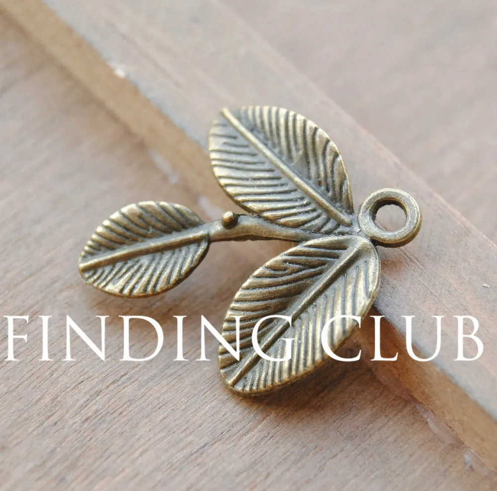 30 шт. фурнитура для ювелирных изделий|branch charm|filigree leafcharm charm |