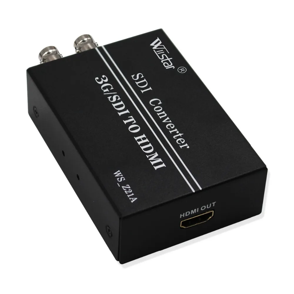  Wiistar SDI to HDMI Converter SD HD 3G SDI with SDI Loop Out BNC to HDMI Adapter 720P 1080P High Qu