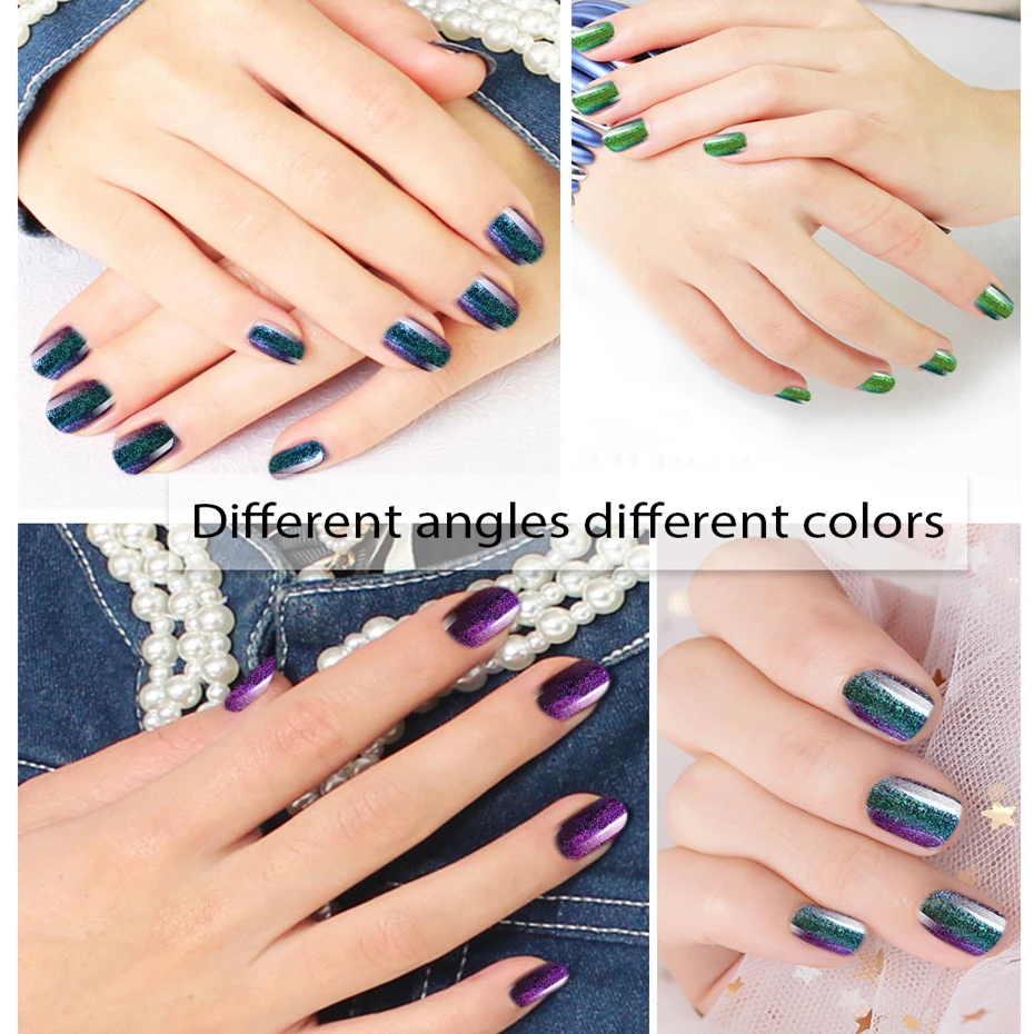 Ukiyo 5 мл Хамелеон УФ-гель для ногтей Замачивание Магия SequinsGel лак Vernis Полупостоянный лак для ногтей эмаль маникюр