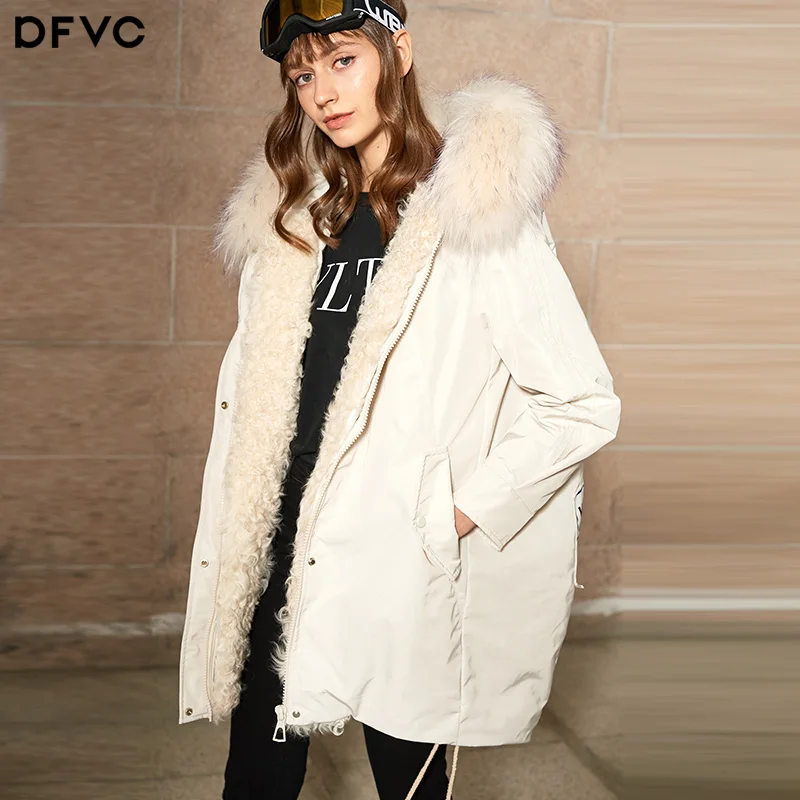 2018 New Arrival Aporia.king Long Solid Zipper Wide-waisted Thick Full White Duck Down Casual Coats | Женская одежда