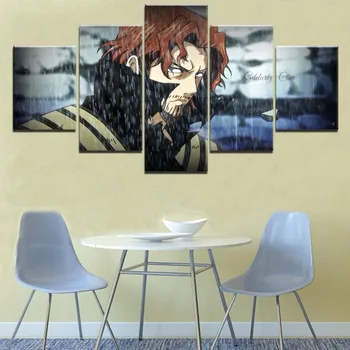 

Modern Artwork Home Decor Printed Canvas Painting Wall Art Modular Pictures 5 Pieces Anime Fairy Tail Gildarts Clive Poster