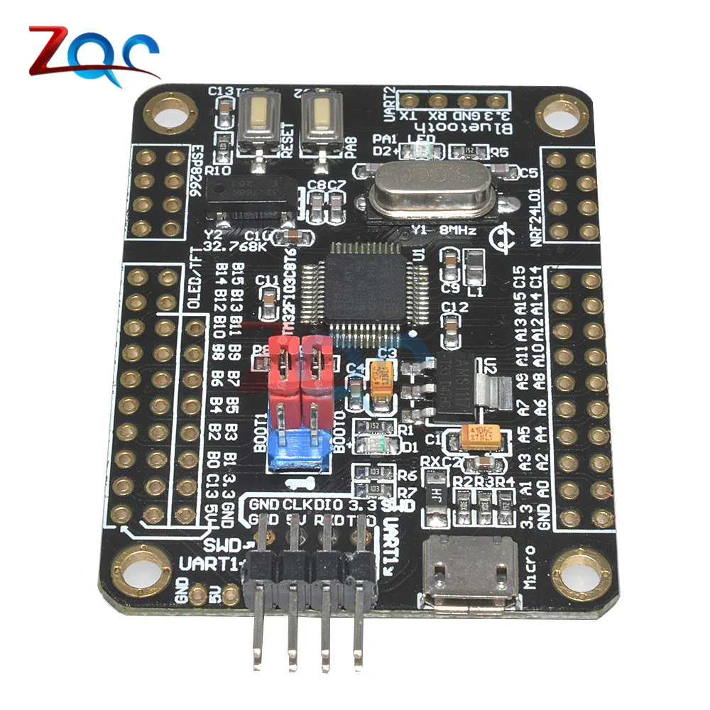 Мини STM32F103C8T6 ARM Системы развитию STM32 51 основной плате модуля WI-FI ESP8266 NRF24L01 Интерфейс с кабелем