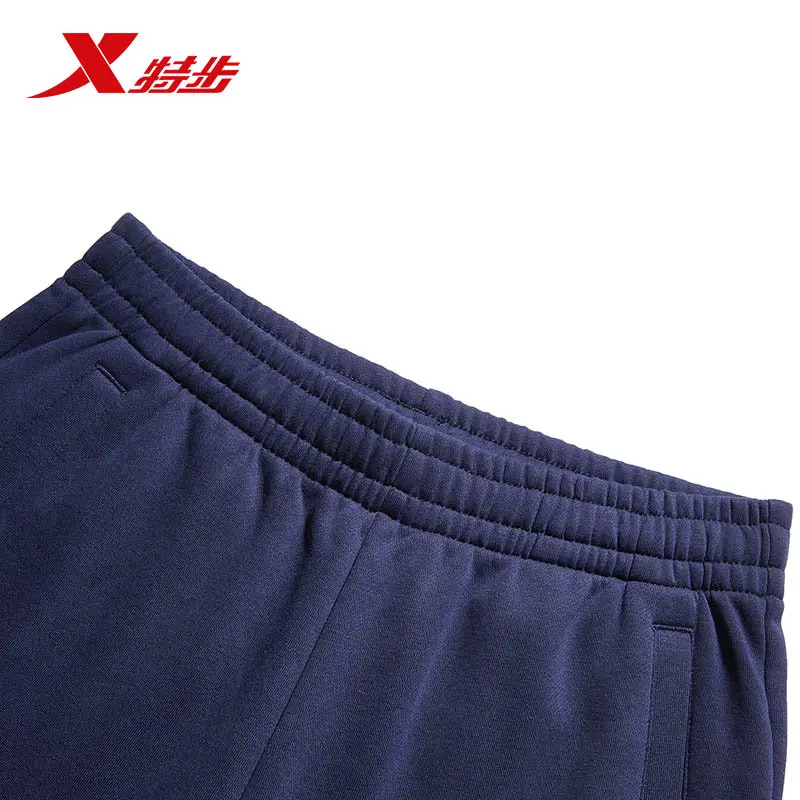 Xtep мужские спортивные брюки зимние длинные брюки мужские повседневные брюки дышащие эластичные трикотажные брюки 882429639549