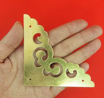 

Hardware accessories Corner Brackets Chinese antique copper wrapping angle corner furniture accessories