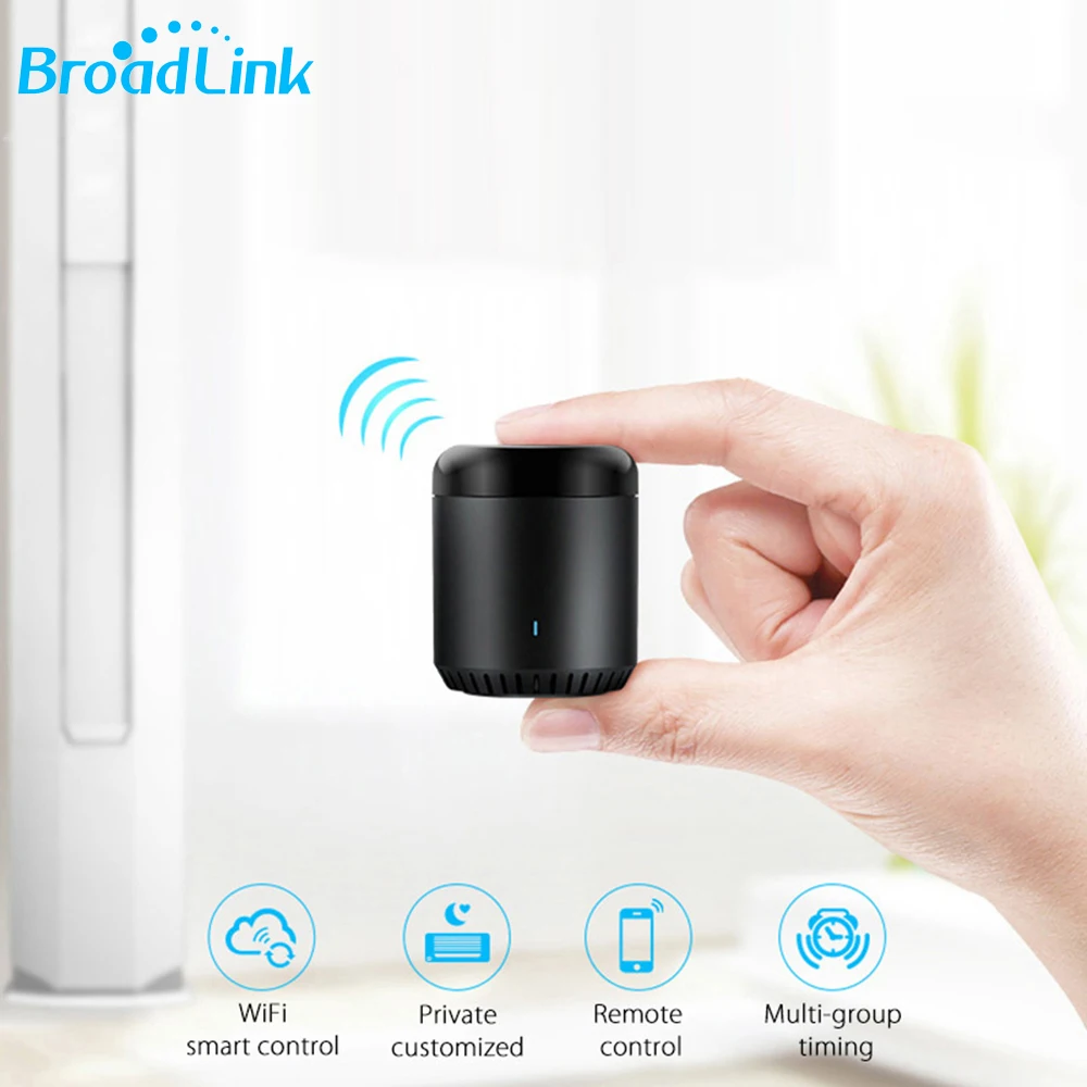 

Broadlink Smart Home Original RMMini3 WiFi+IR+4G Remote Control AU UK US EU Plug Wireless Controller work for Alexa Google Home