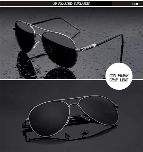 2019 New Aviation Metail Frame Quality Oversized Spring Leg Alloy Men Sunglasses Polarized Brand Des&hellip;