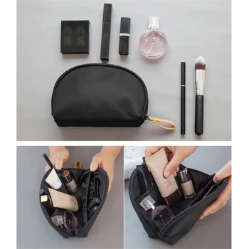 

Coofit Causal Makeup Bag For Women Men Portable Zipper Travel Cosmetic Bag Toiletry Pouch Hand Holding Make Up Handbag Organizer