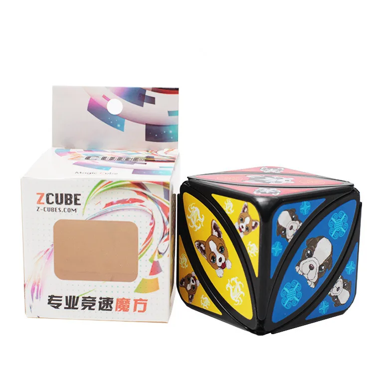 QiYi Mofangge Головоломка Ivy Cube листьев Скорость Куб странной формы извилистые Magic Cube Fanxin Zcube дьявол глаз версия собака Stickerless