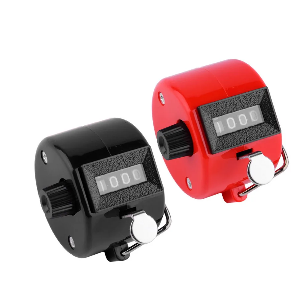2pcs Hot Sale Hand held  Counter Clicker Golf 4 Digit Number Tally Mini Counter Clicker Golf Free Shipping