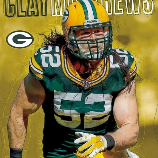 Green Bay Packers - Clay Matthews 16 Poster Print (22 x 34)