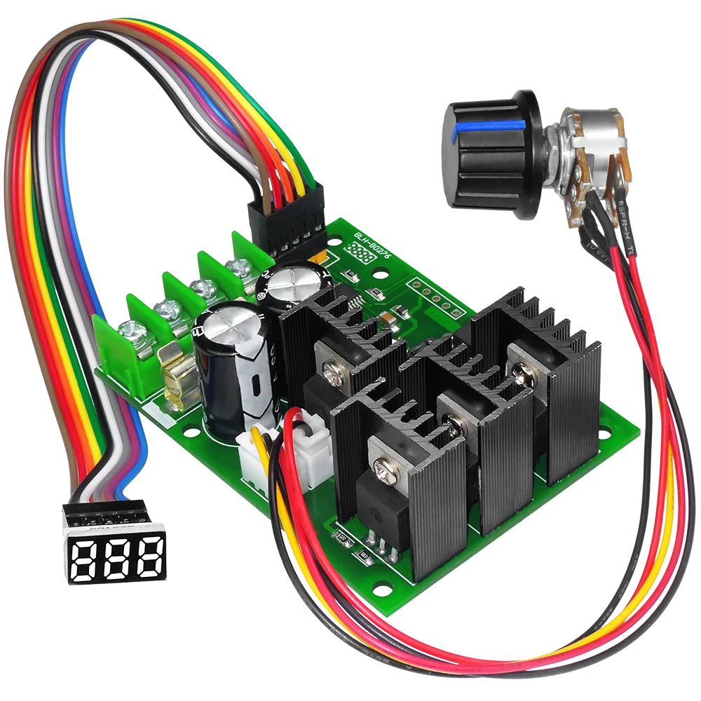 Регулятор скорости двигателя PWM 6V12V24V48V контроллер постоянного тока 15 кГц 30 А