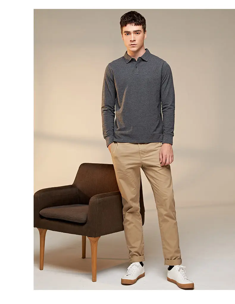 5XL 6XL Muls Polo Men100% Cotton Long Sleeve Basic Pattern Casual Mens Polos Male Plus Size High Quality White Orange Green Blue 15
